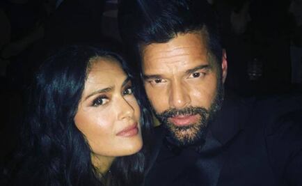 Salma Hayek, junto a Ricky Martin