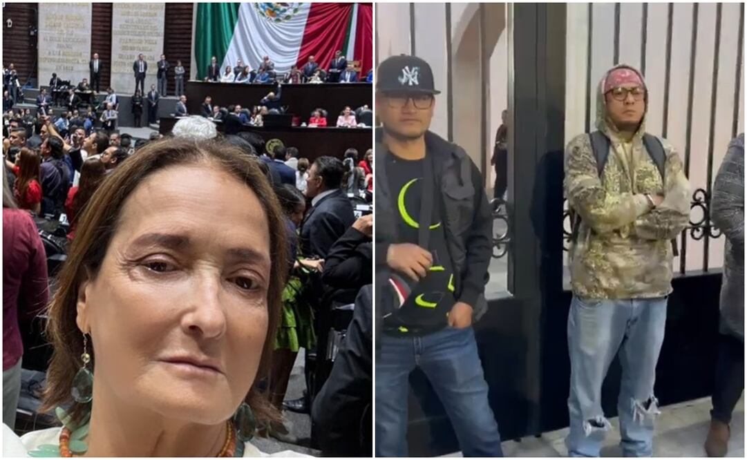 Diputada Patricia Armendáriz confronta a inconformes de la reforma judicial. Foto: X @PatyArmendariz