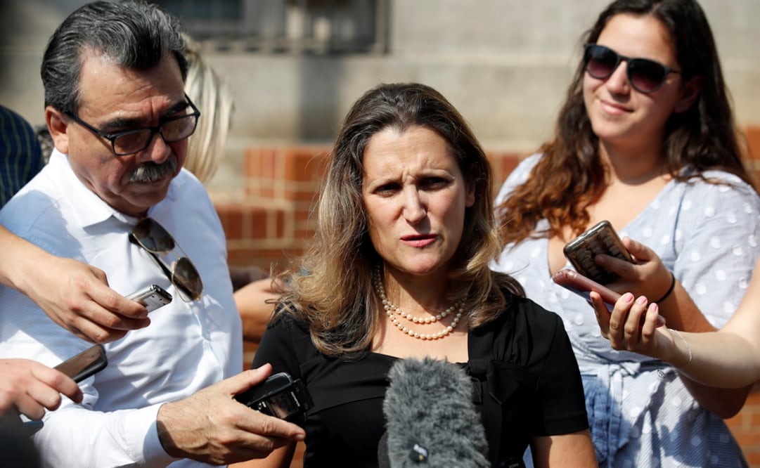 La ministra canadiense Chrystia Freeland (AP)