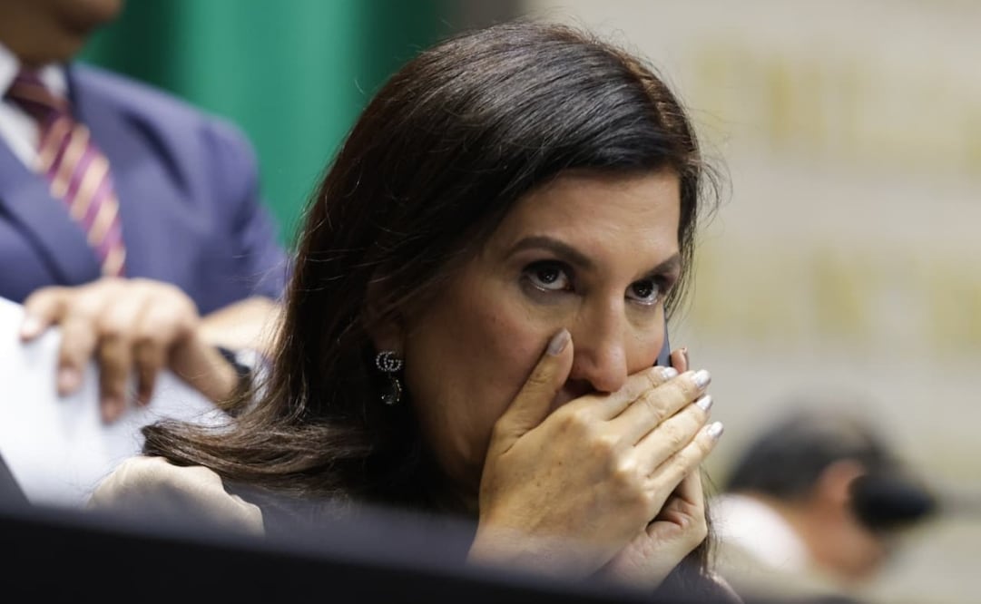 La presidenta de San Lázaro, Kenia López Rabadán, durante la sesión de la Comisión Permanente en la Cámara de Diputados este miércoles 7 de enero de 2026. Foto: Carlos Mejía/ EL UNIVERSAL
