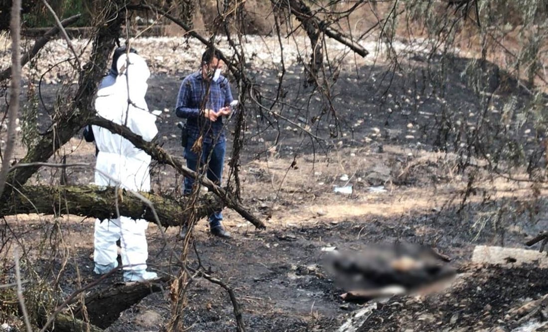 El cuerpo se redujo debido a la calcinación, por lo que personas llegaron a pensar que se trataba de un menor de edad. Foto: Especial