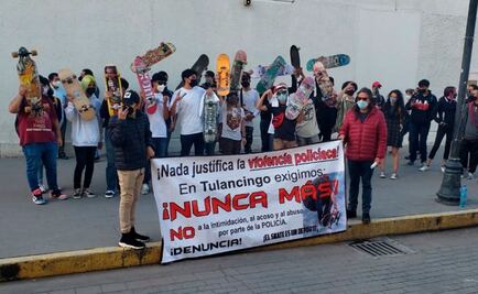 Skaters protestan en Tulancingo tras abuso policial