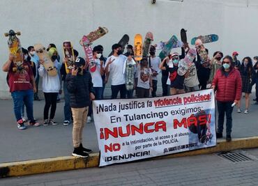 Skaters protestan en Tulancingo tras abuso policial