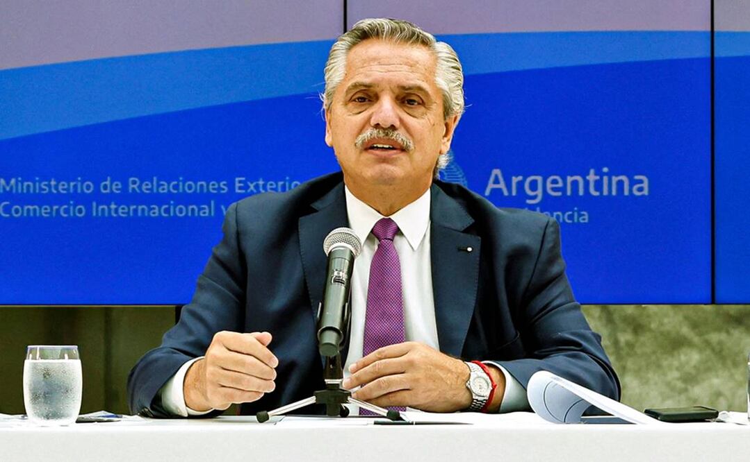 El presidente de Argentina, Alberto Fernández. Foto: AFP