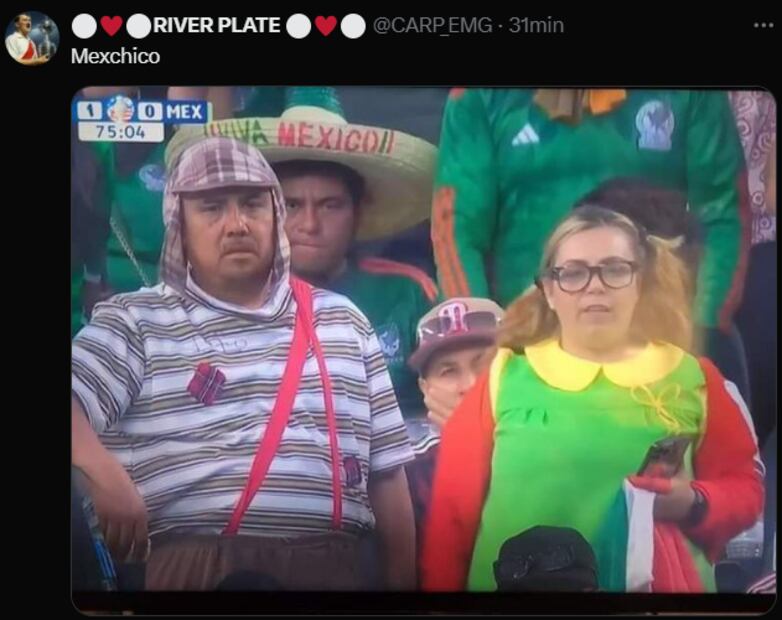Los mejores memes de la derrota de México ante River Plate