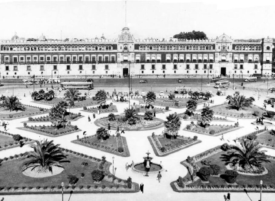 Cuando el Zócalo era un jardín “europeo”
