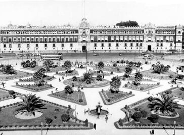 Cuando el Zócalo era un jardín “europeo”