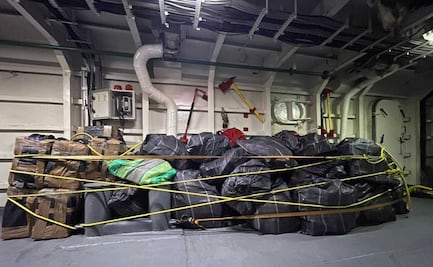 Marina asegura embarcación con mil 700 kilos de presunta cocaína en la costa de Chiapas