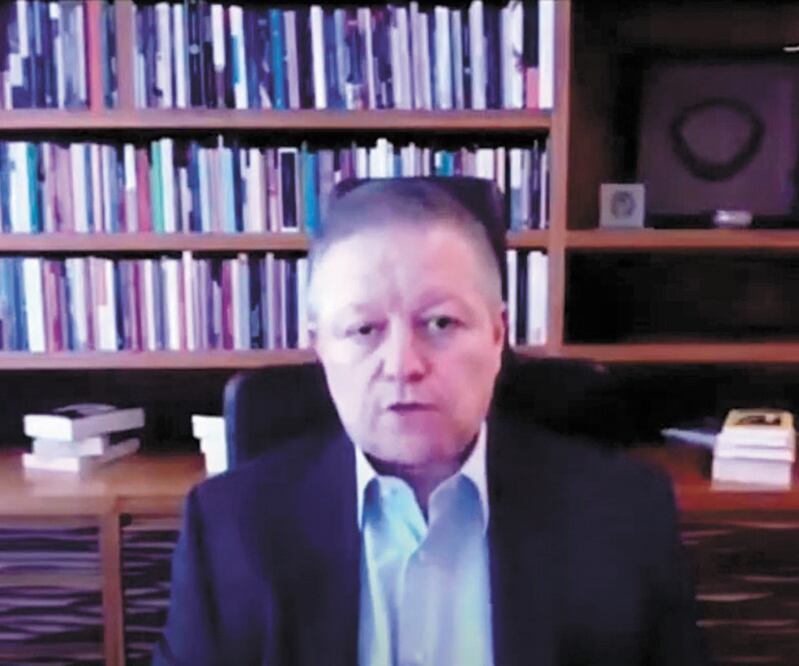 El ministro presidente Arturo Zaldívar reconoció el apoyo que recibió por parte del gobierno federal para investigar el asesinato del juez en Colima. Foto: TOMADA DE VIDEO