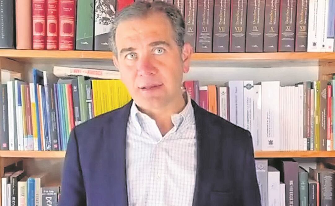 Lorenzo Córdova recordó que el INE seguirá con el proceso de revocación de mandato, pese a la falta de presupuesto. Foto: Tomada de video.