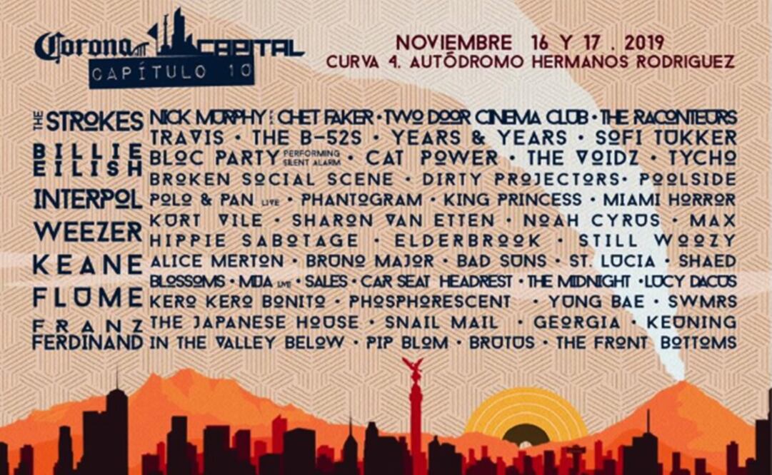 The music festival unveiled its lineup today - Photo: Taken from Corona Capital's Twitter account