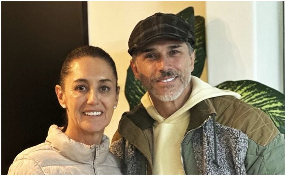 Claudia Sheinbaum y Sergio mayer. Foto: @SergioMayerb