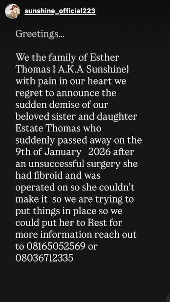 La influencer era conocida por realizar clips de comedia. Foto: Redes Sociales