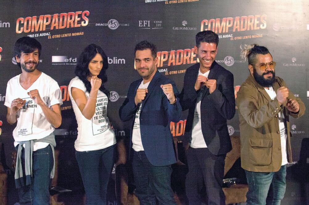 El elenco de la película durante la conferencia de prensa (C. ROGEL BLANQUET. EL UNIVERSAL)