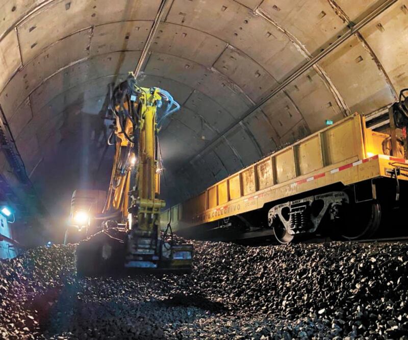 Con respecto a los durmientes en el túnel de la L12, el director del STC dijo que se han retirado 7 mil 340 de 15 mil 80, con un avance de 47%. Foto: Especial