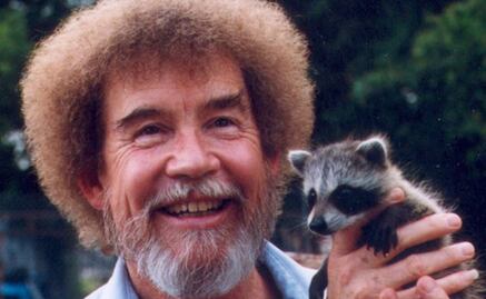 El peinado de Bob Ross era falso