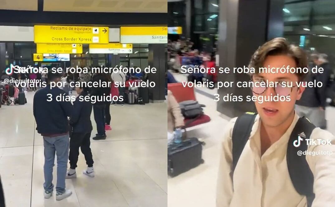 La pasajera expresó que no podía llegar a su destino. Foto TikTok @dieguitotp