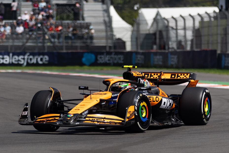 El piloto mexicano Patricio O’ward Junco en el primer día de practicas del Gran Premio de la Fórmula 1. Foto Hugo Salvador El Universal