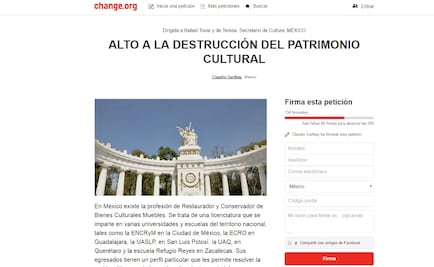 Restauradores lanzan petición a Tovar y de Teresa