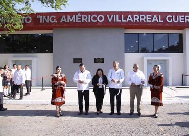 Américo Villarreal inaugura gimnasio-auditorio en la Escuela Normal de Educadoras de Tamaulipas