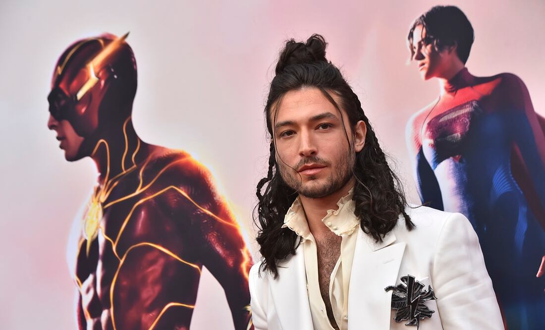 Ezra Miller llega al estreno de "The Flash". Foto: Jordan Strauss/Invision/AP, Archivo EL UNIVERSAL.