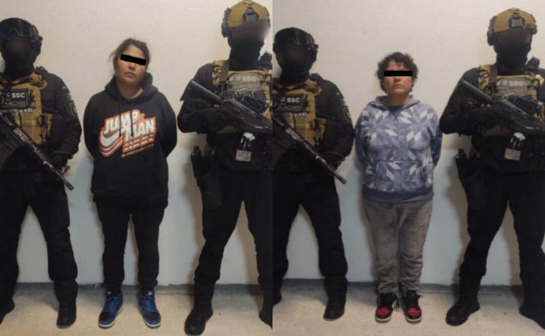 Las hermanas Zepeda Saldaña de La Unión Tepito, fueron puestas a disposición de la autoridad que las requiere en el Centro Femenil de Reinserción Social Santa Martha Acatitla. Foto: Especial