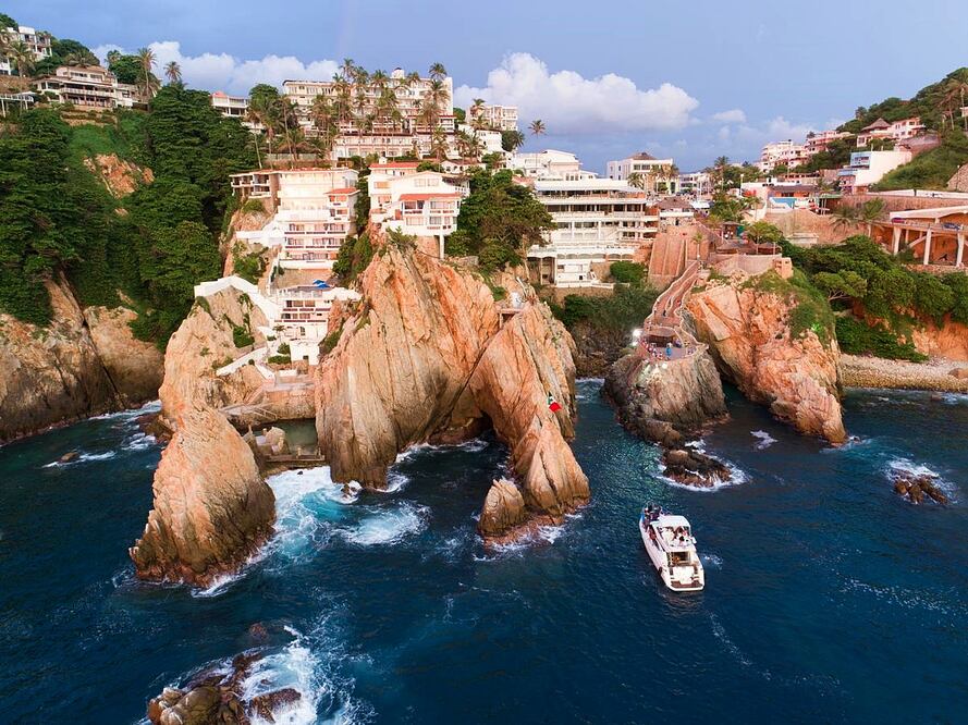 Hotel Mirador, construido sobre los acantilados de Acapulco. Foto: Hotel Mirador