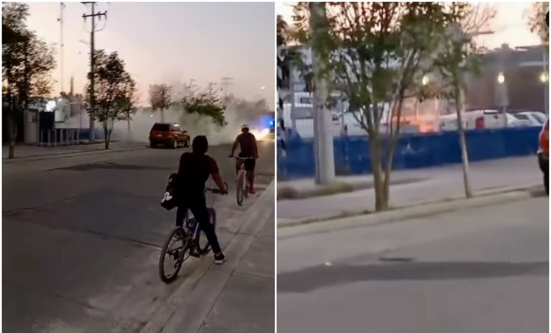 Explota bomba molotov en Celaya. Fotos: Especiales