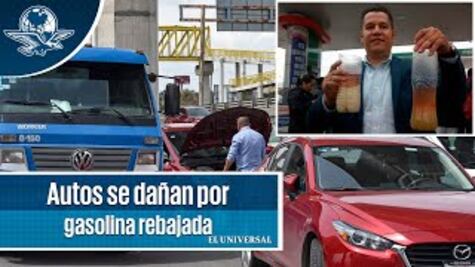 Gasolina rebajada con agua daña vehículos en Edomex
