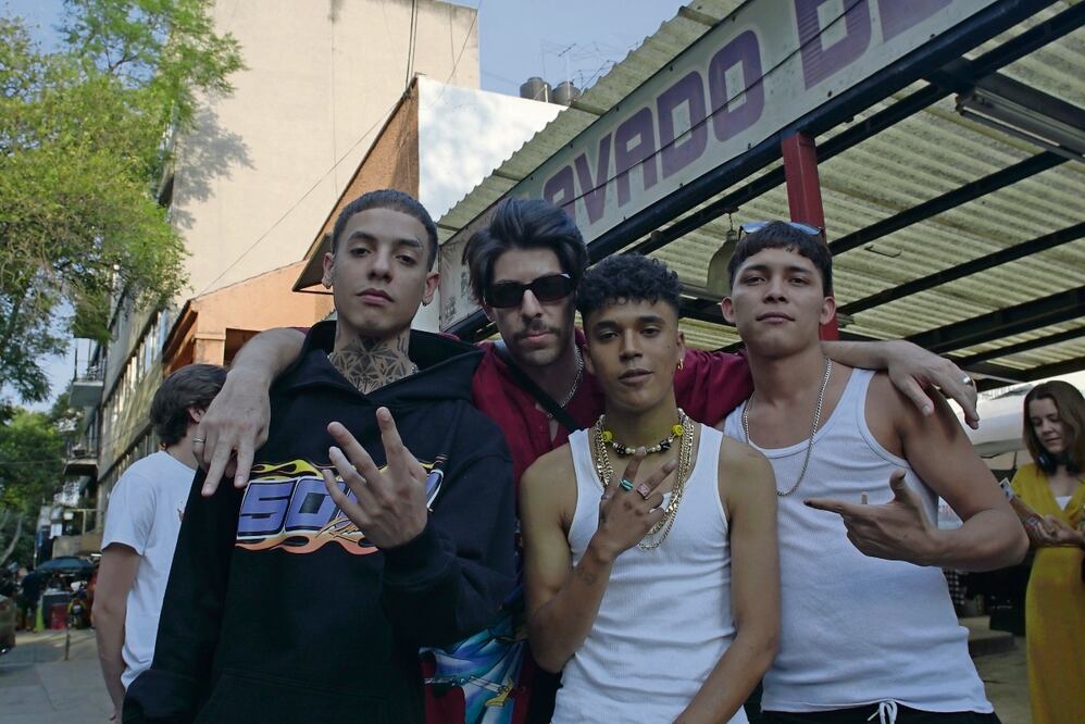 Natanael Cano, Santiago Espejo, Benny Emmanuel y Juan Daniel García Treviño.