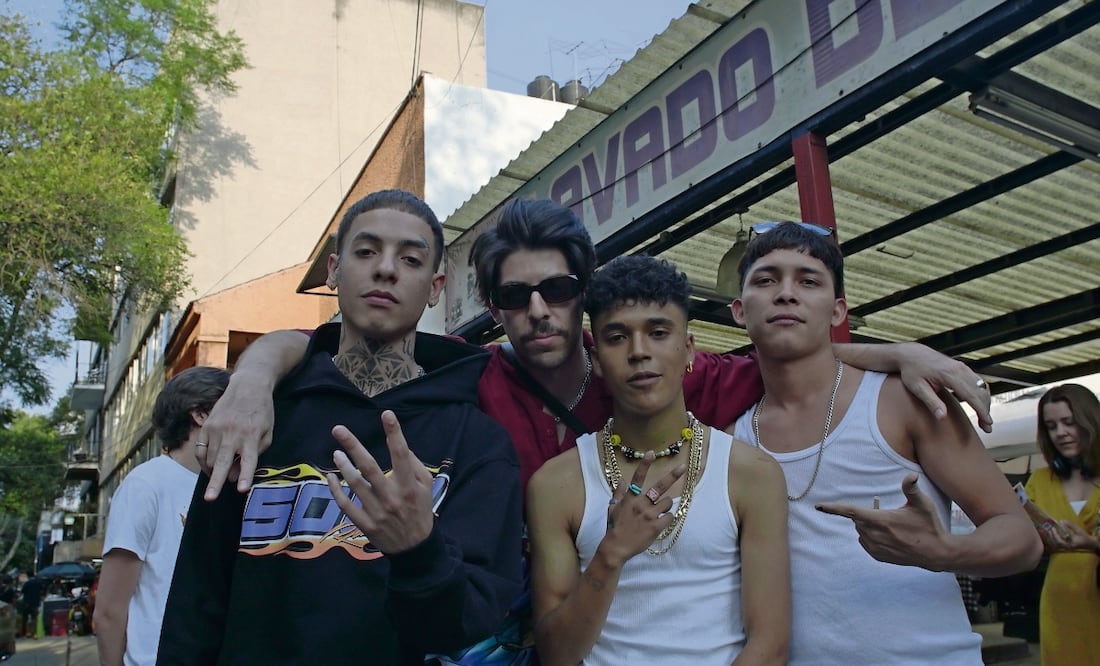 Natanael Cano, Santiago Espejo, Benny Emmanuel y Juan Daniel García Treviño.