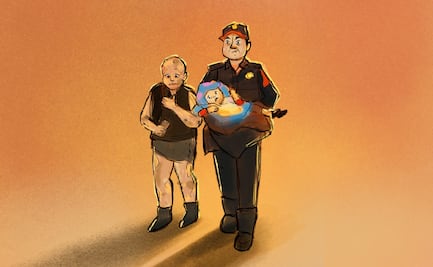 Alicia cubrió a su nieta de dos años para salvarle la vida