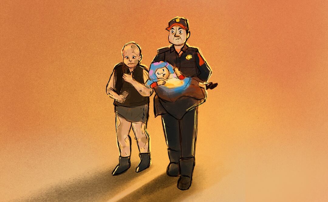 Alicia cubrió a su nieta de dos años para salvarle la vida. Foto: de Guadalupe Manzanares (Malvag)