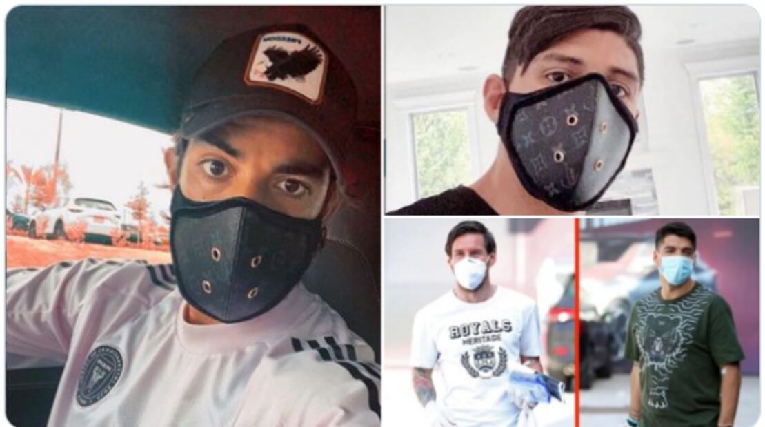 ¿Cuánto cuesta el cubrebocas Louis Vuitton que usan Pizarro y Pulido?