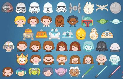 Star Wars de fiesta con emojis
