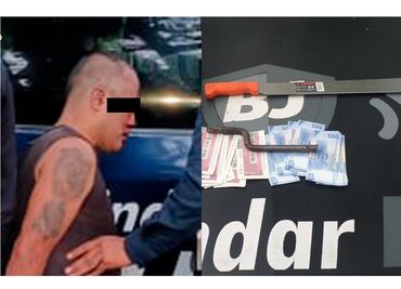Con machete en mano, ladrón entra a casa de la BJ, roba dinero y vales de despensa; SSC-CDMX lo detiene