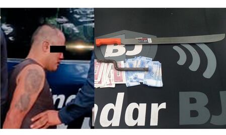 Con machete en mano, ladrón entra a casa de la BJ, roba dinero y vales de despensa; SSC-CDMX lo detiene