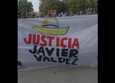En vivo. Protestan en Sinaloa a un mes del asesinato de Javier Valdez