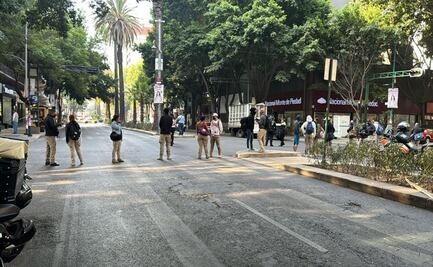 Elementos de la policía turística bloquean calles en alcaldía Cuauhtémoc; denuncian acoso laboral y arrestos injustificados