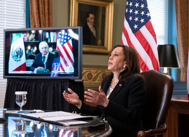 Kamala Harris a AMLO: Juntos podemos construir un sentido de hogar para el Triángulo Norte