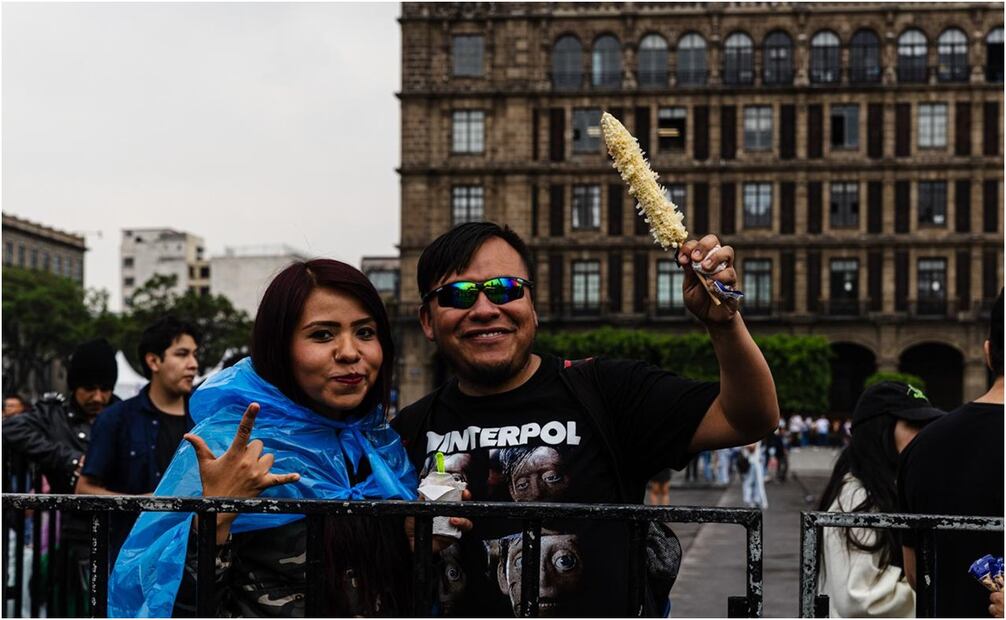 Concierto de Interpol en el Zócalo de CDMX. Fotos: Abril Ángulo/ El Universal