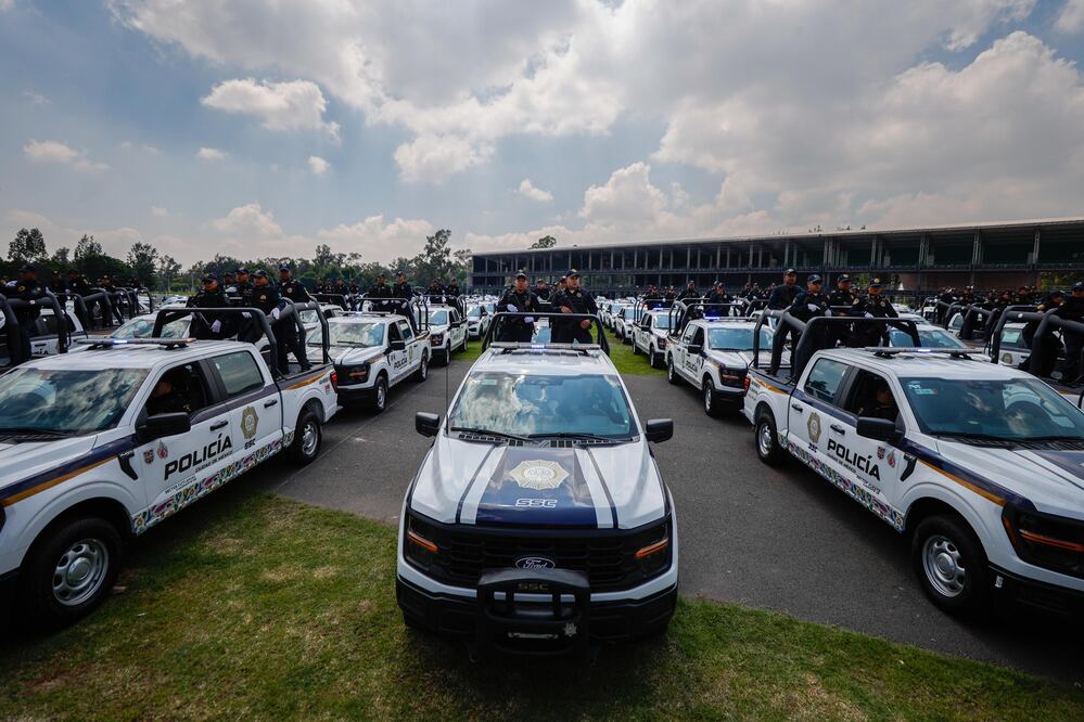 Así son las nuevas patrullas de la Ciudad de México. Fotos: Diego Simón/ EL UNIVERSAL