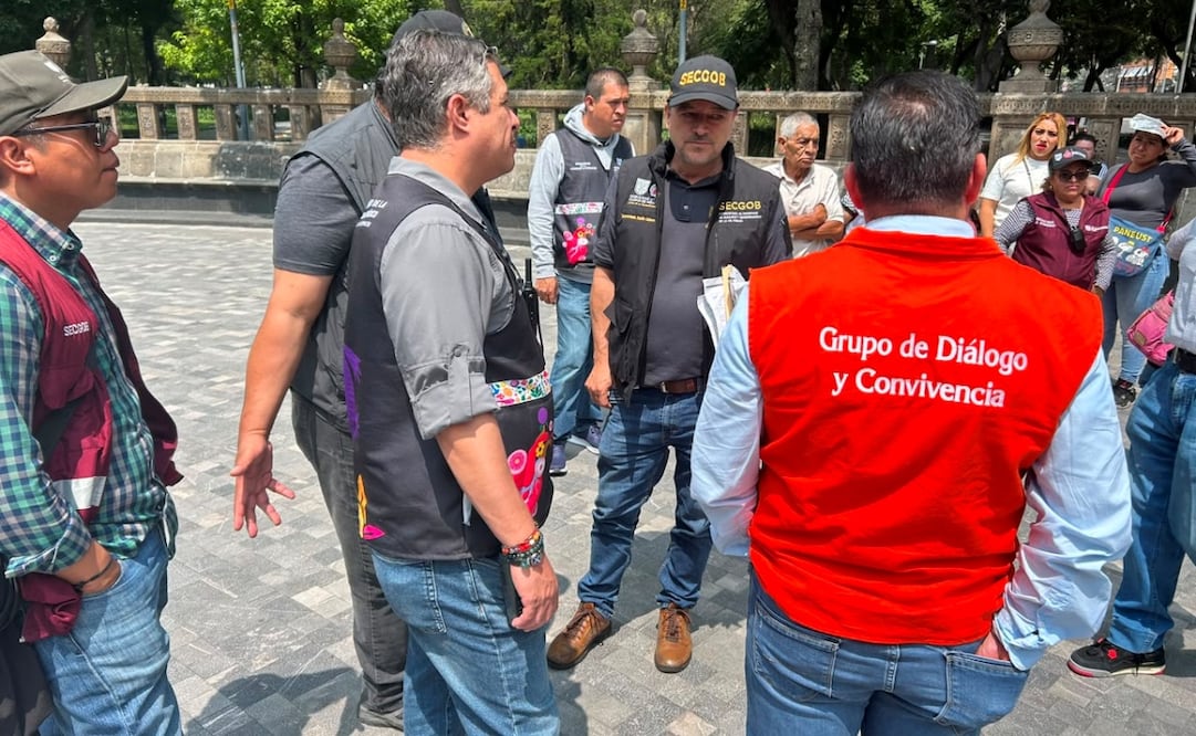 Secretaría de Gobierno de la CDMX implementa operativo en la Alameda. Foto: especial