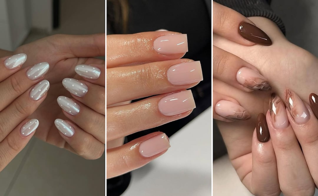 Las uñas elegantes que dominarán 2026 y ya están en tendencia. Foto: Instagram @gloss_sv, @cavamakeuphair_puebla, @krasanailstudio_