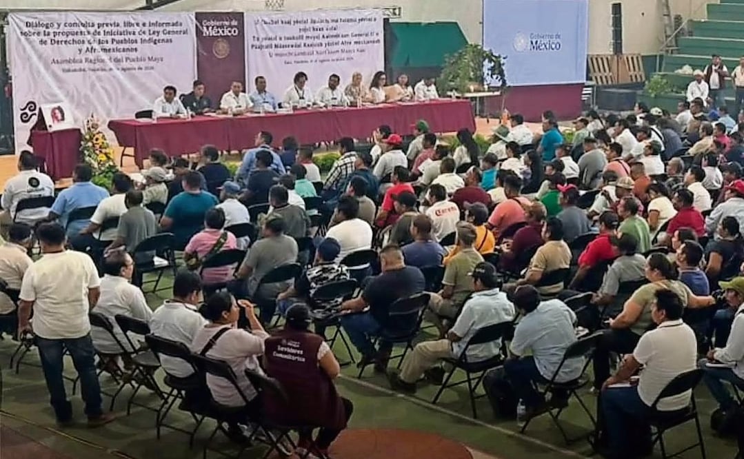 Representantes de comunidades del Istmo realizaron el Encuentro Interregional de Pueblos Chontales y del Istmo de Tehuantepec en el municipio de Santo Domingo
Tehuantepec, donde aseguraron que la nueva ley debe fortalecer efectivamente los derechos de los pueblos indígenas. Foto: Especial