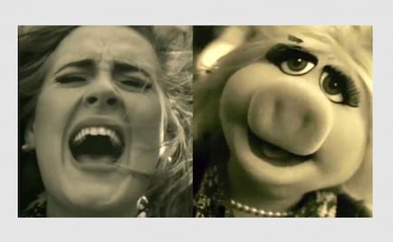 Miss Piggy le canta "Hello" de Adele a la Rana René