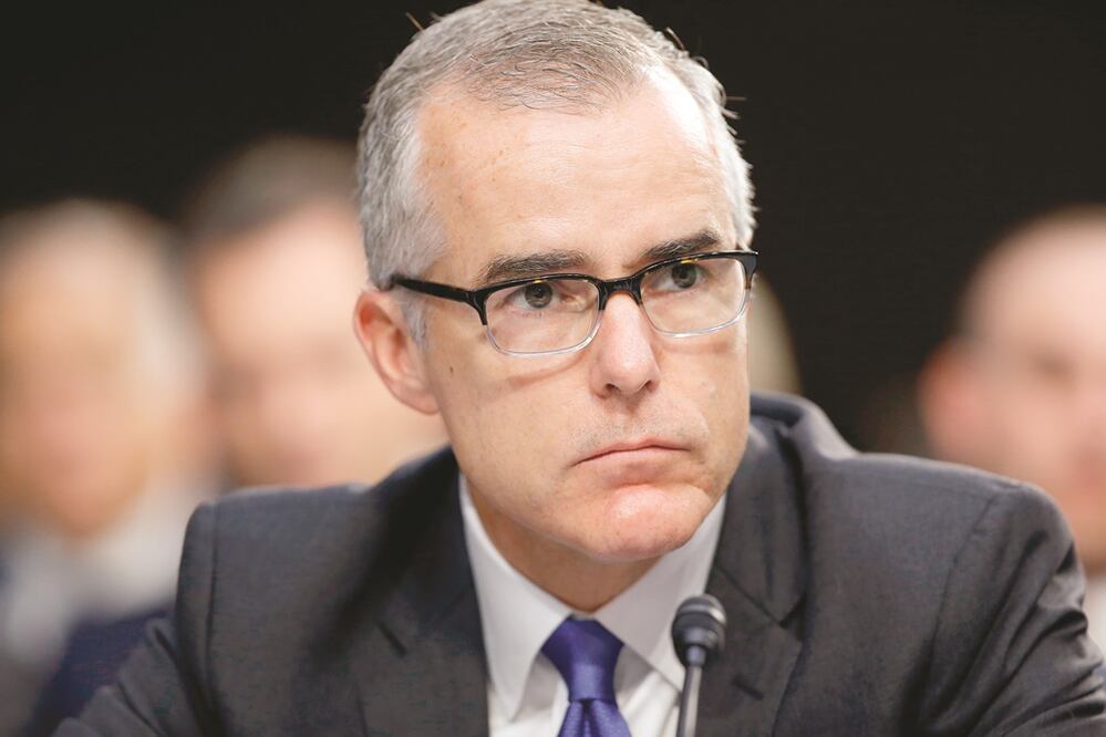 Andrew McCabe, durante una audiencia cuando era director interino del FBI. ARCHIVO. AP