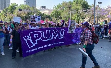 “Con falda o pantalón, respétame editor”, gritan periodistas en marcha