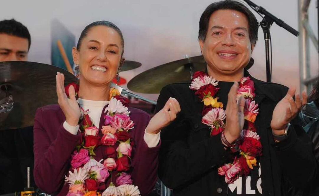 Mario Delgado y  Claudia Sheinbaum. Foto: Especial