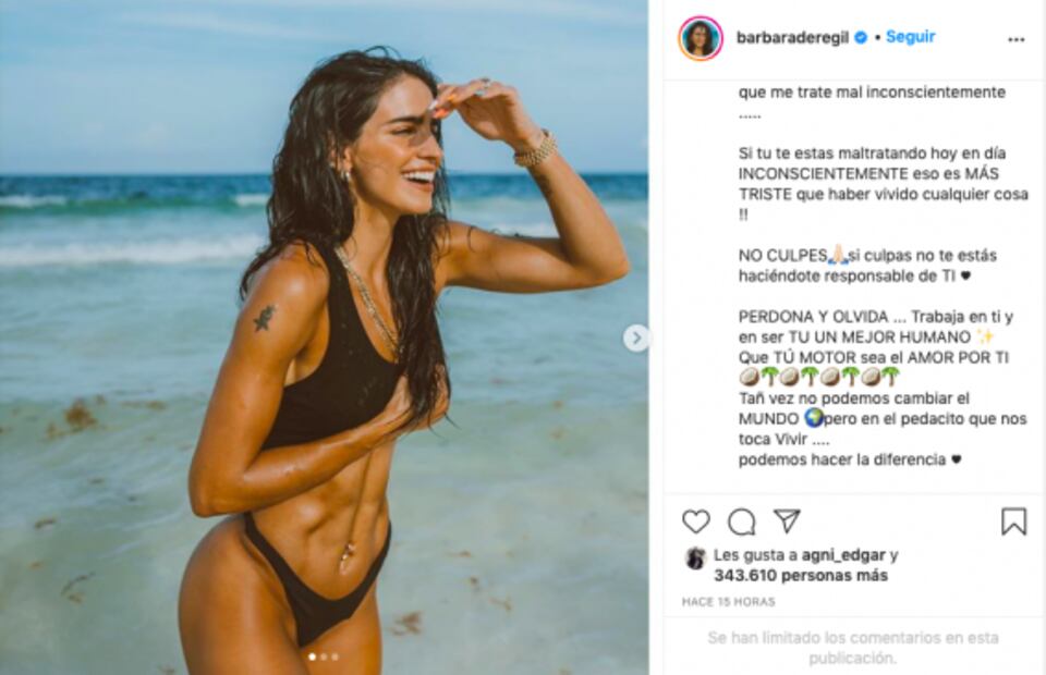 Bárbara de Regil muestra su figura de impacto en bikini negro